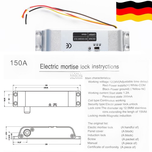 Dc12v serratura elettronica - serratura,
